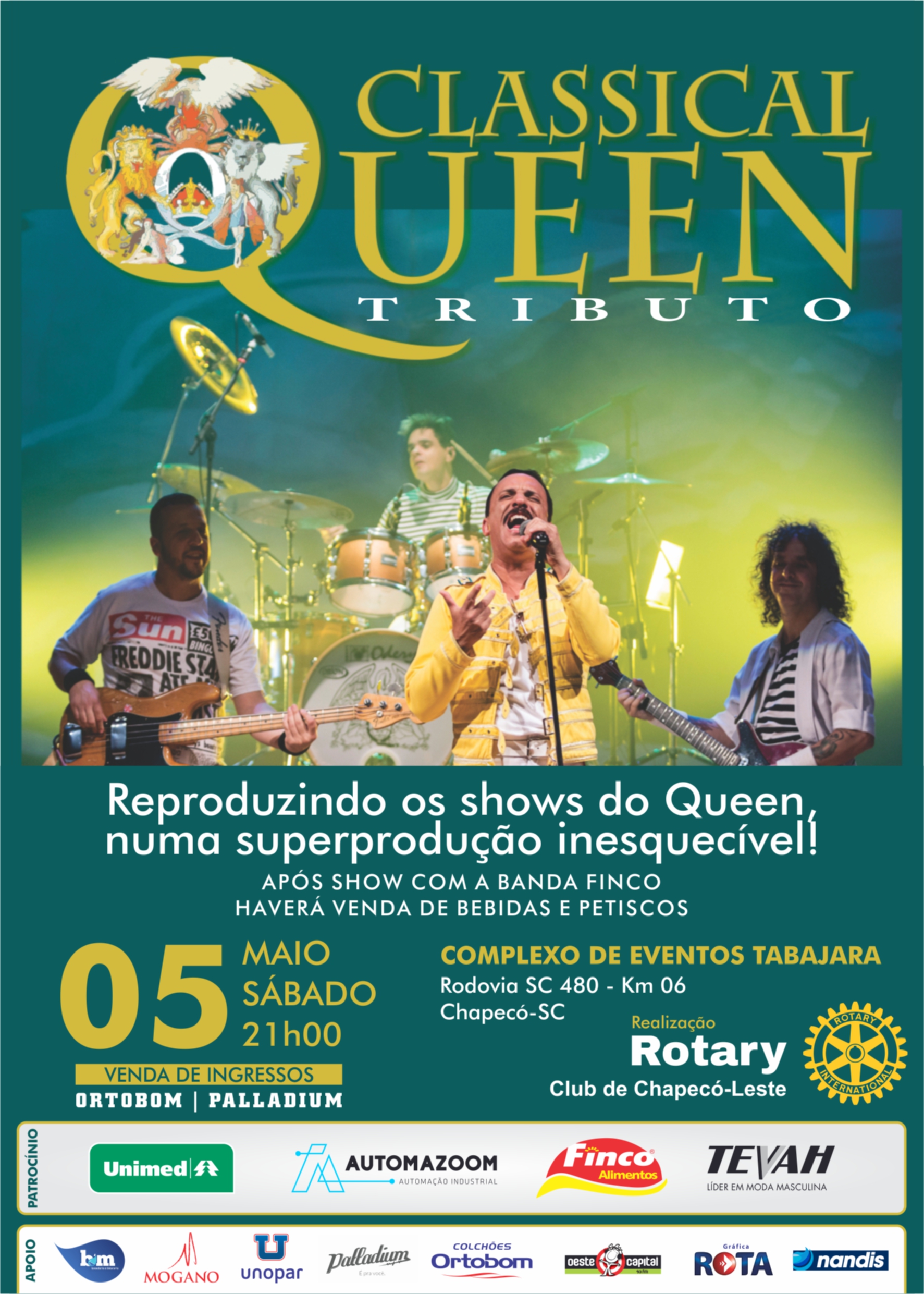 Cartaz classical queen rotary oeste